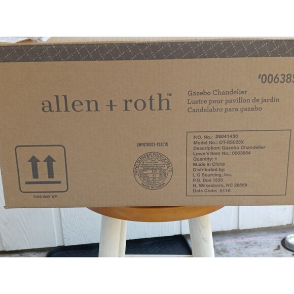 ALLEN + ROTH GAZEBO CHANDLER MATTE BLACK STEEL FRAME HOLDS 8 VOTIVE CANDLES - Picture 12 of 16